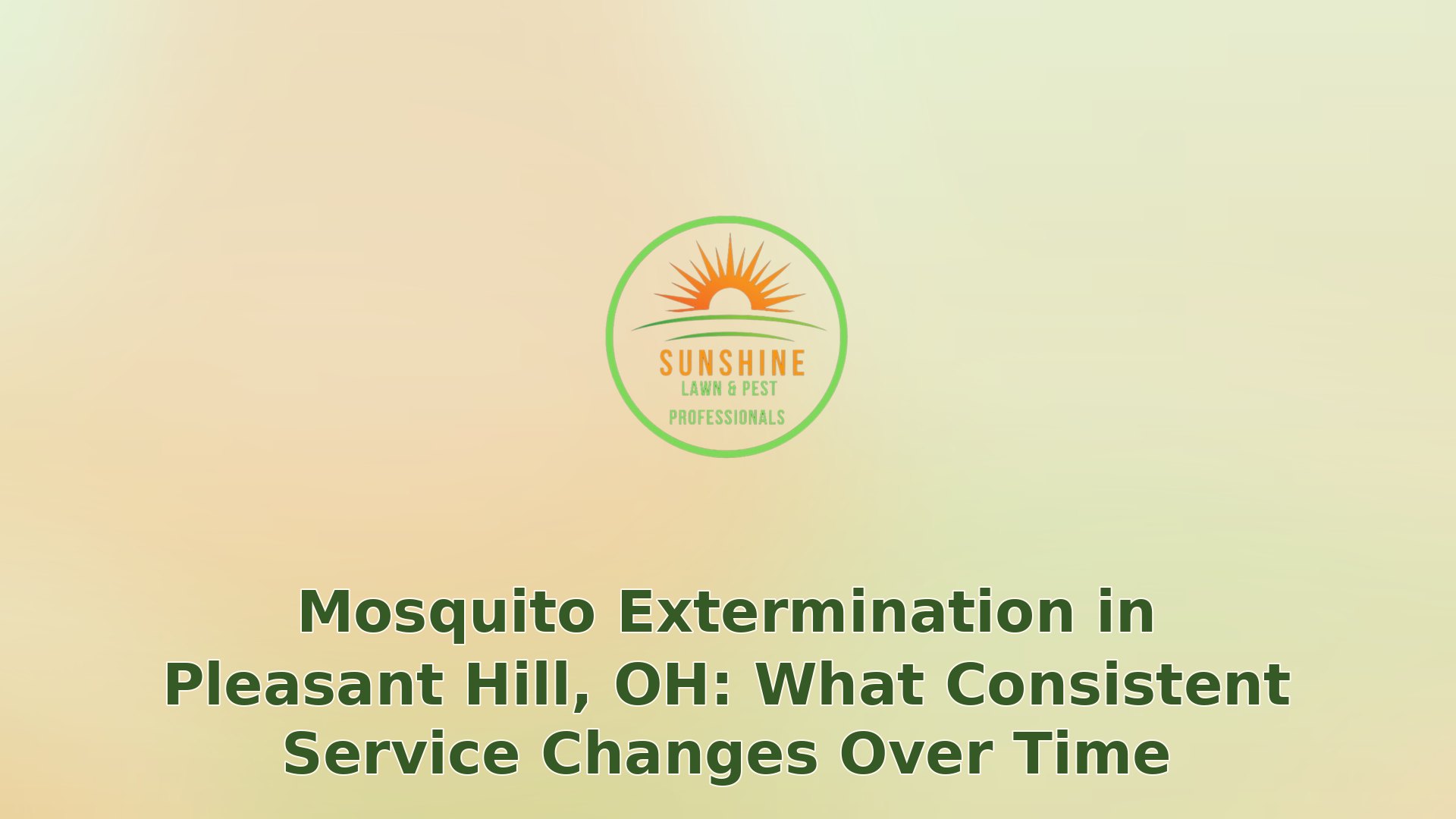 048 mosquito extermination in pleasant hill oh what consistent service changes over time